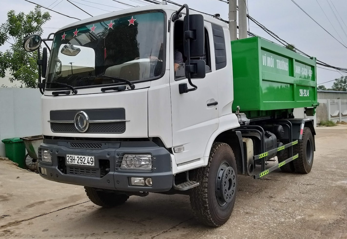 Xe chở rác thùng rời 12 khối Dongfeng - CÔNG TY CP SẢN XUẤT XE CHUYÊN ...