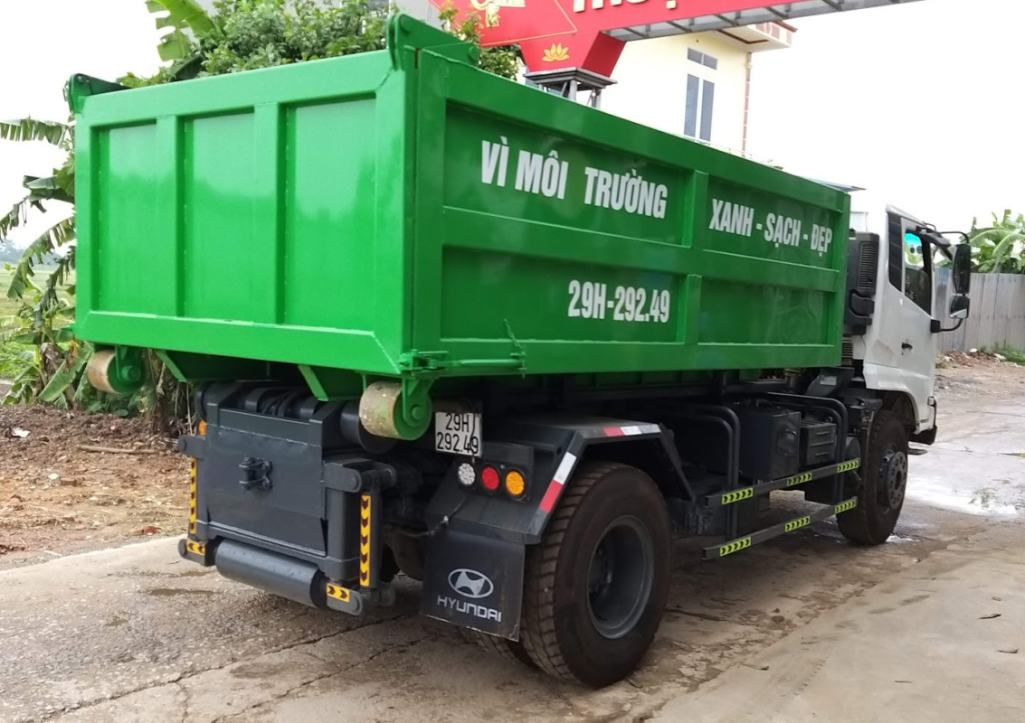 Xe chở rác thùng rời 12 khối Dongfeng - CÔNG TY CP SẢN XUẤT XE CHUYÊN ...